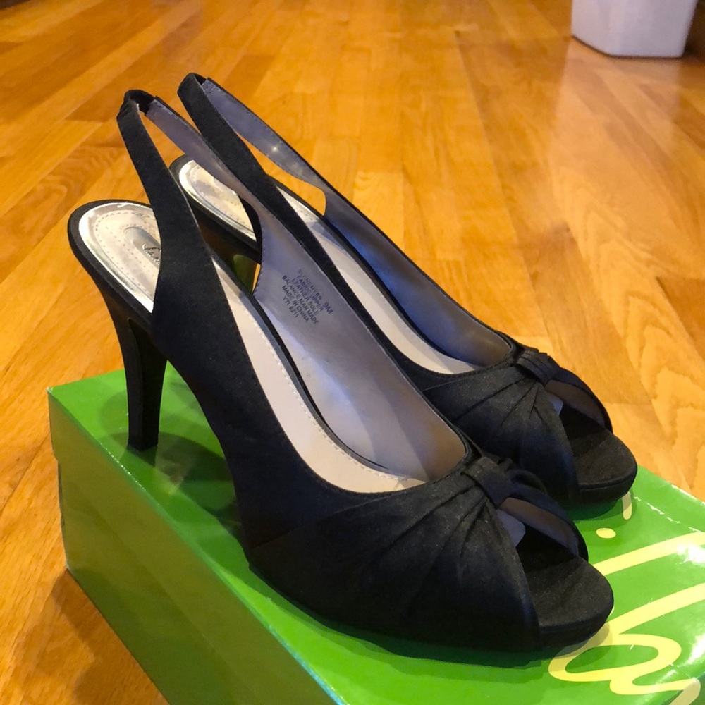 Black Slingback Pumps